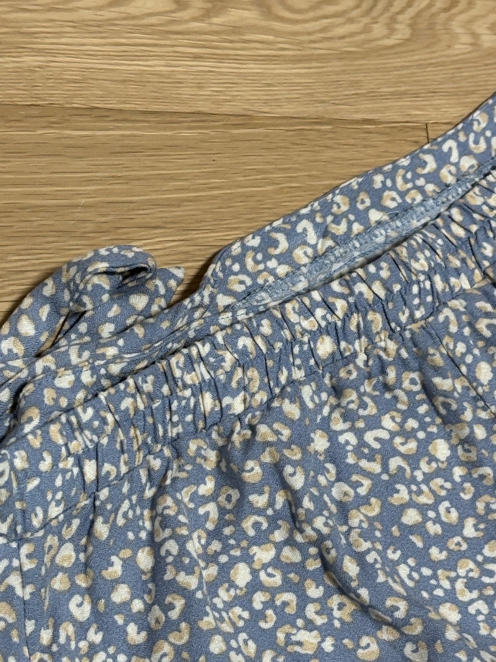 Urban Romantics (L) Tie Waist Cottagecore Wrap Skirt Boho Patterned Blue Midi - Picture 12 of 14